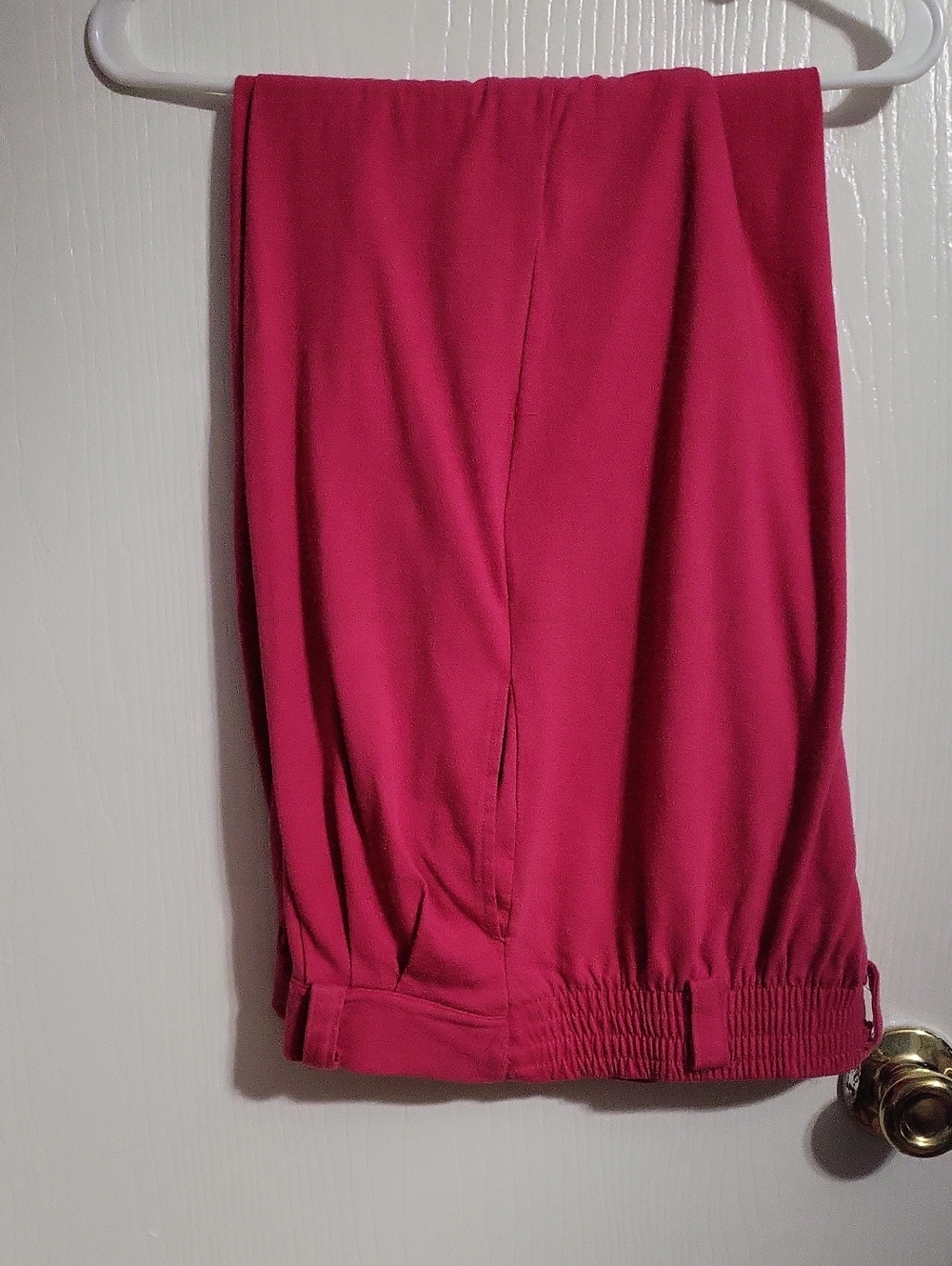 Ladies Nugget Pull Up Pants Straight-Leg in Bright Pink #4135